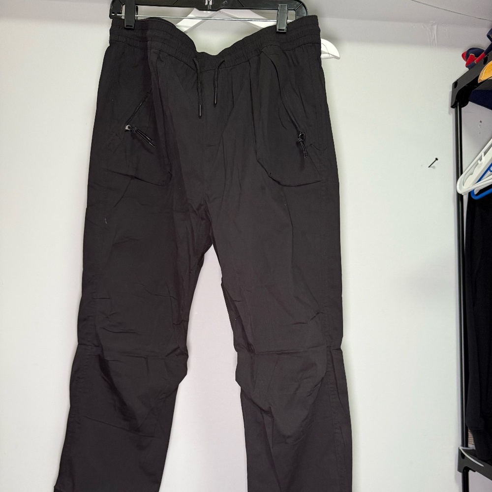 NovaMen Black Cargo Joggers